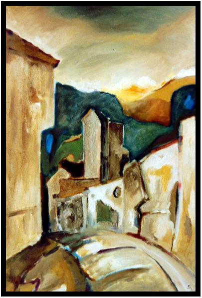 Griechenland 1, ギリシャ1, Öl auf Leinwand, Ernst-Ulrich Jacobi