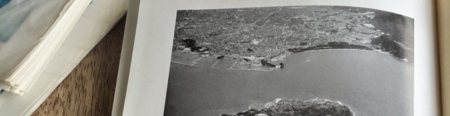 能古島の昔の航空写真