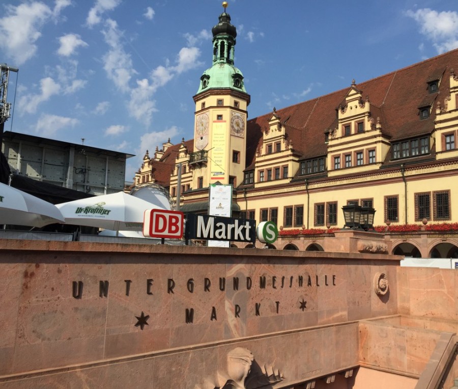 ライプツィヒ中央の地下にあるS-Bahn駅。