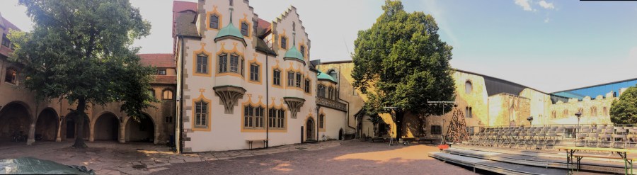 モリツ城の中庭 Moritzburg